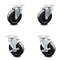 Service Caster 5 Inch Hard Rubber Wheel Swivel Top Plate Caster Set with 2 Brakes SCC SCC-20S514-HRS-TP2-2-TLB-2 - alternate 1